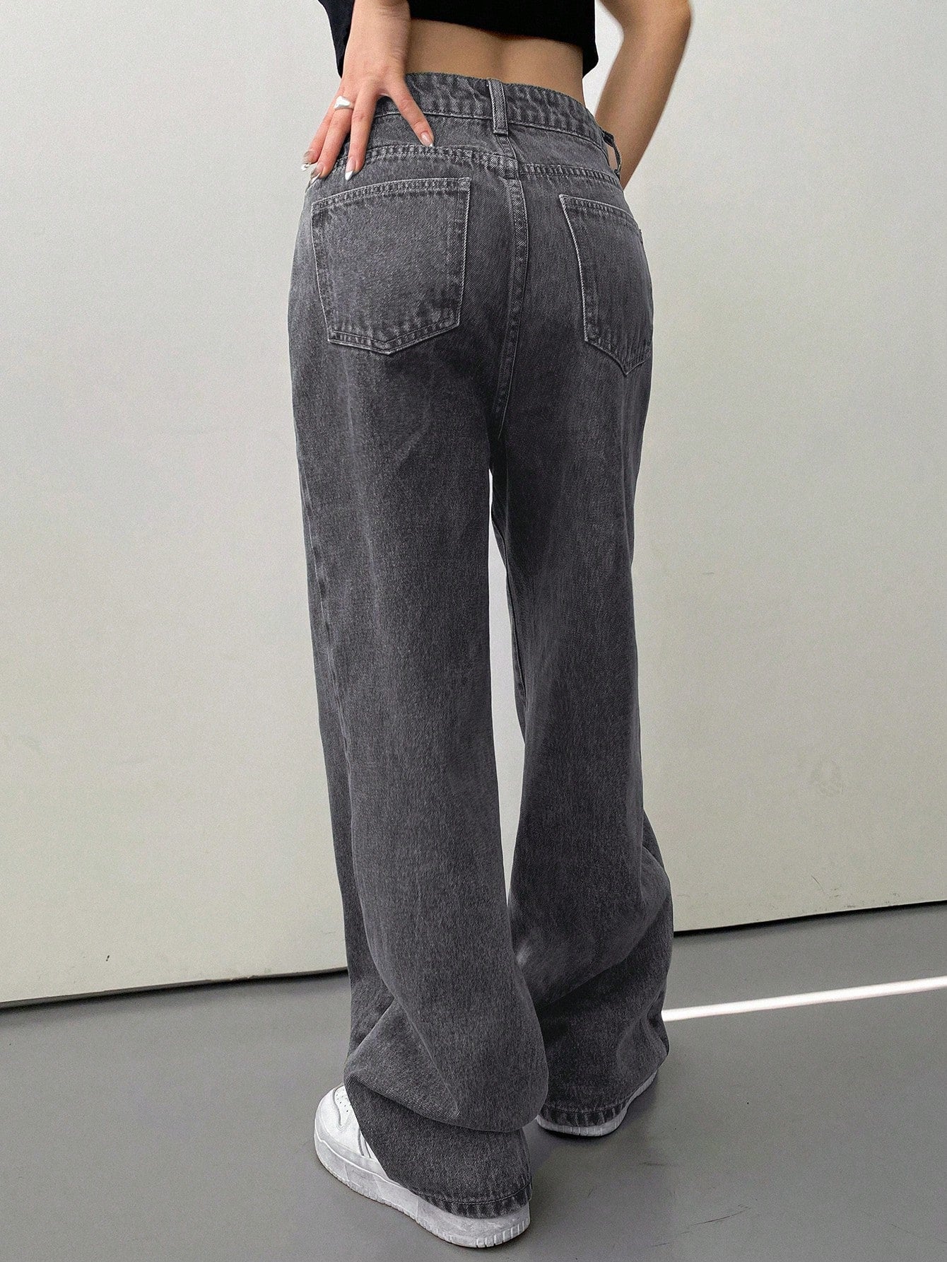DAZY Slant Pocket Straight Leg Jeans Baggy Jeans