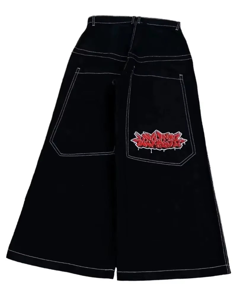 Y2K Baggy Jeans Vintage Embroidered High Quality Jeans Men Women Hip Hop Harajuku Goth Fashion Streetwear Casual Wide Leg Jeans