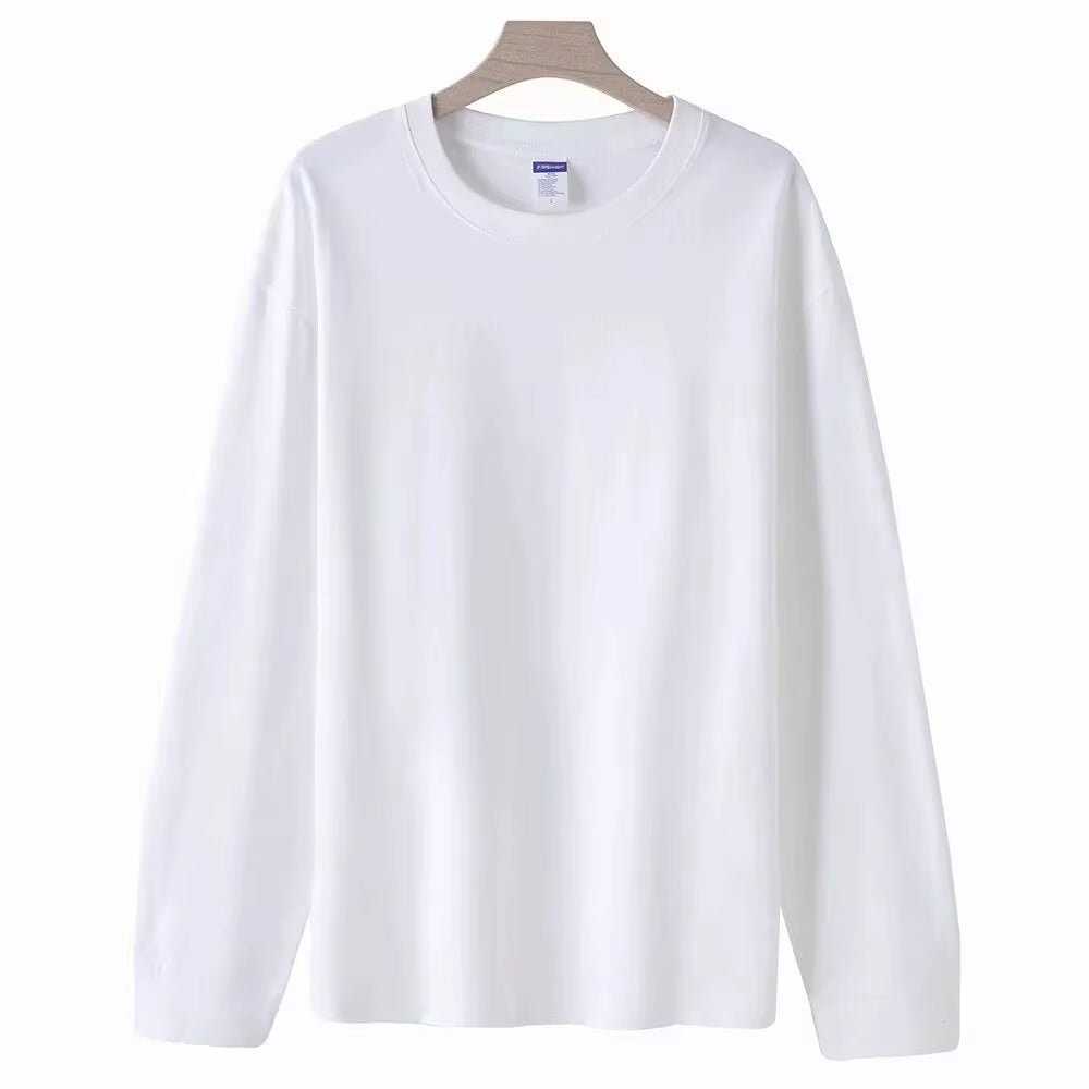 Mens T Shirts Casual Long Sleeve Cotton Moisture Wicking Heavyweight Tees Tanks Classic Loose Fit Tshirts for Men