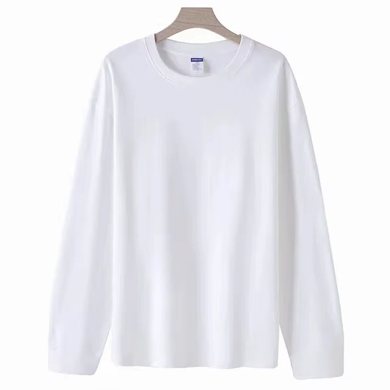 Mens T Shirts Casual Long Sleeve Cotton Moisture Wicking Heavyweight Tees Tanks Classic Loose Fit Tshirts for Men