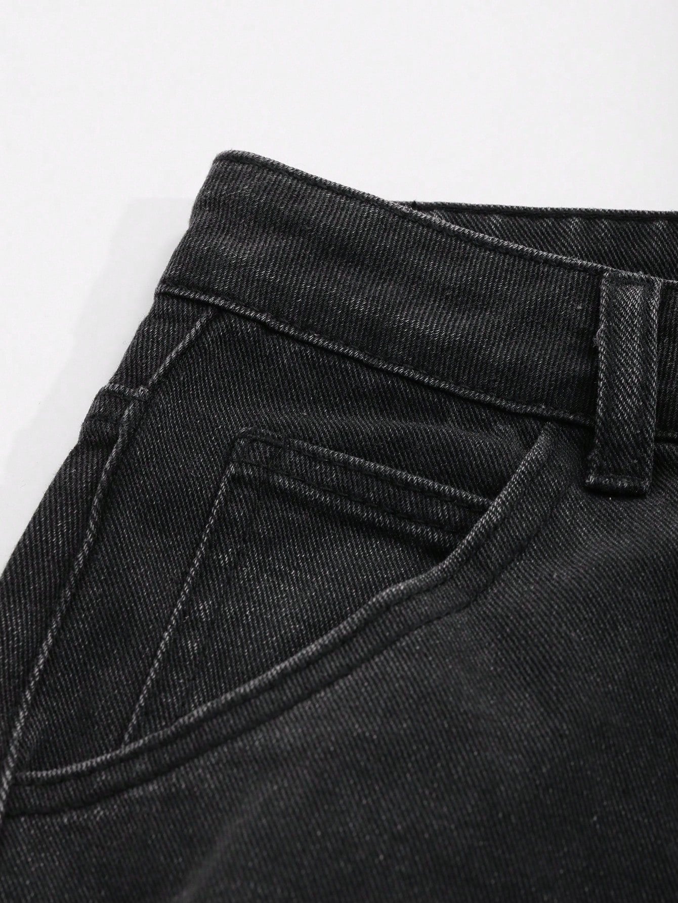 DAZY Slant Pocket Wide Leg Jeans,Baggy Jeans