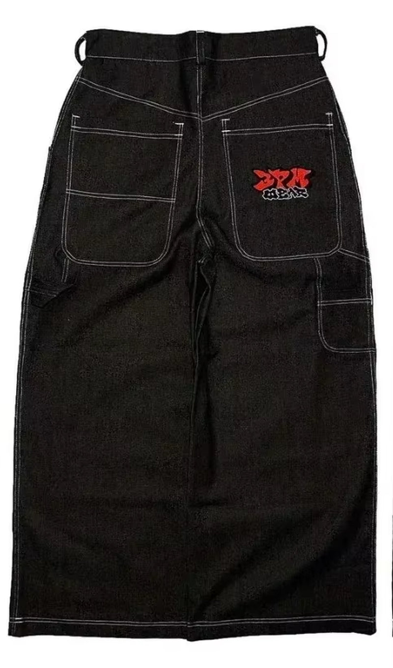 Y2K Baggy Jeans Vintage Embroidered High Quality Jeans Men Women Hip Hop Harajuku Goth Fashion Streetwear Casual Wide Leg Jeans