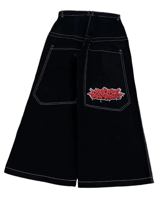 Y2K Baggy Jeans Vintage Embroidered High Quality Jeans Men Women Hip Hop Harajuku Goth Fashion Streetwear Casual Wide Leg Jeans